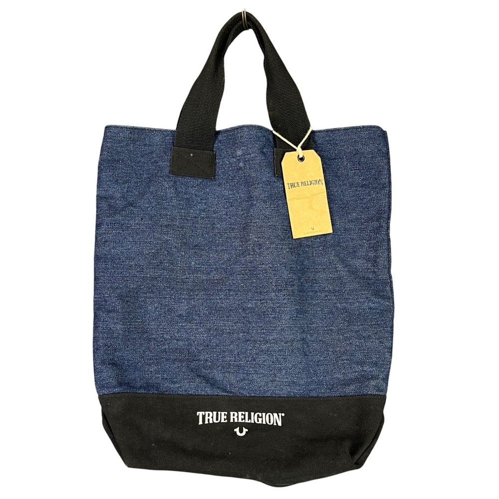 True Religion Denim Tote Handbags Blue OS Womens‎